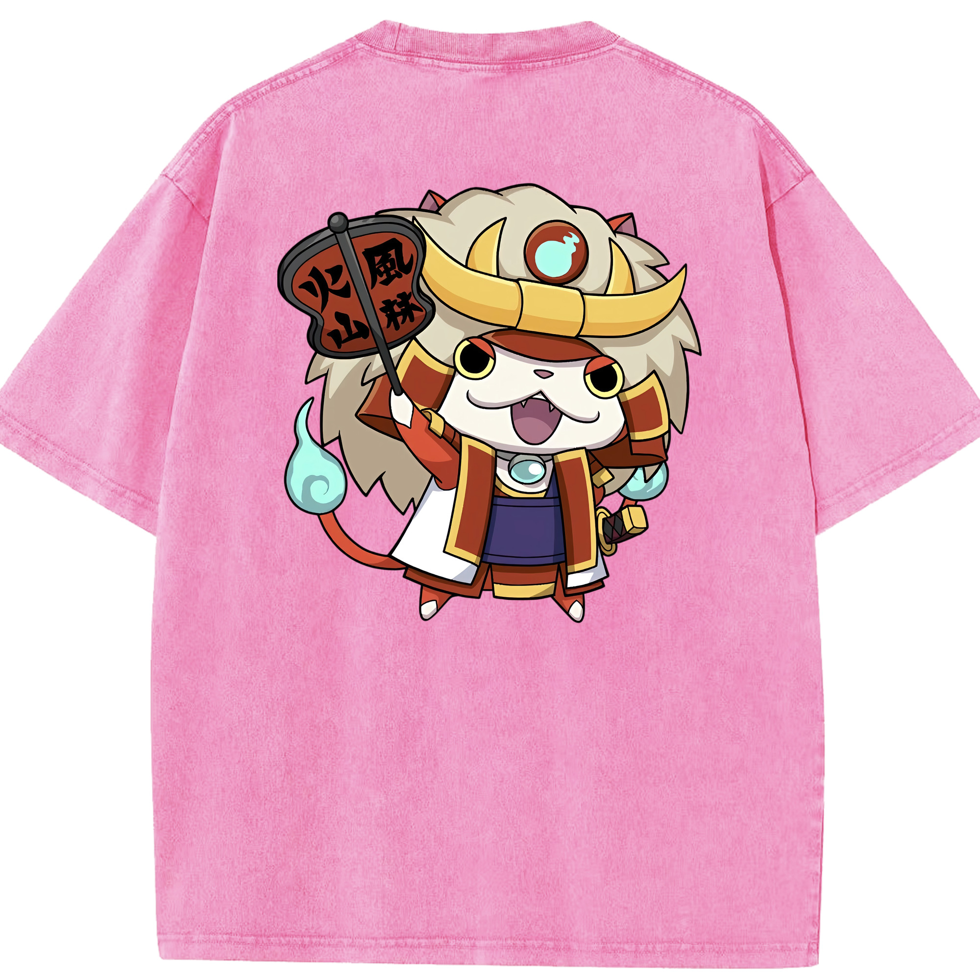 （画像用） 妖怪ウォッチ Yo-kai Watch 綿100% ヴィンテージ風 半袖Tシャツ（背面プリント）